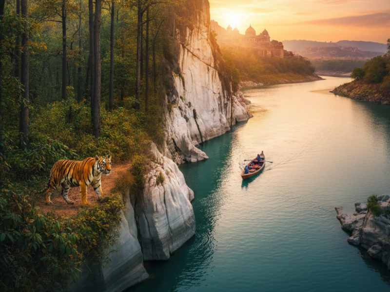 Tiger Land With Marble Marvels