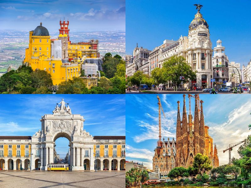 City Lights of Portugal & Spain