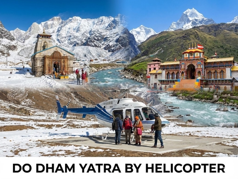 Divine Do Dham Helicopter Yatra