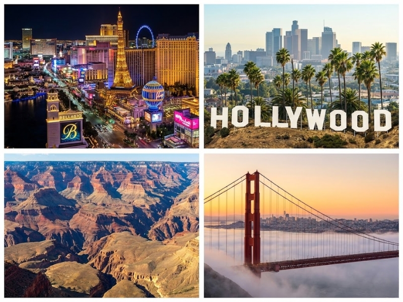 From Vegas Glitz to Golden Gate