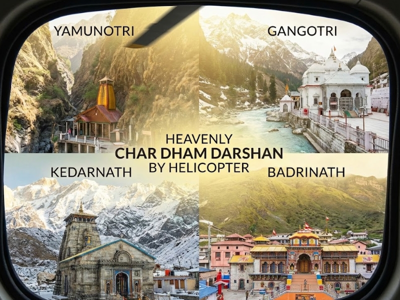 Heavenly Char Dham Darshan by Helicopter