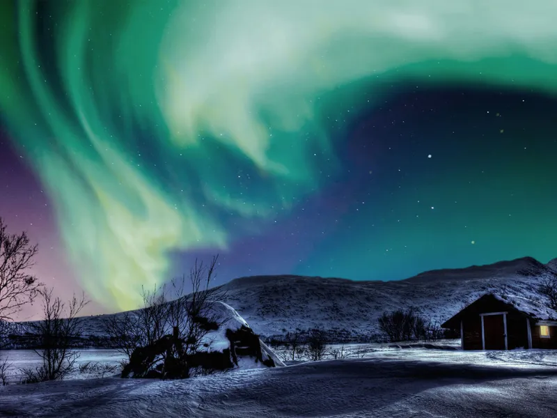 Lapland Of Sweden In Winter
