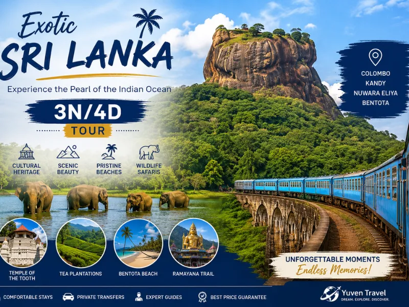 Exotic Sri Lanka Package – 3 Nights / 4 Days