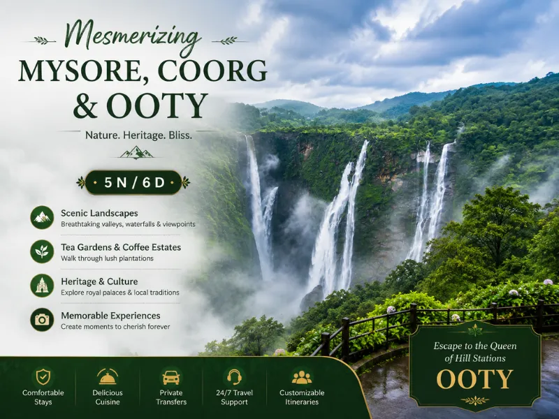 Mesmerizing Mysore Coorg and Ooty