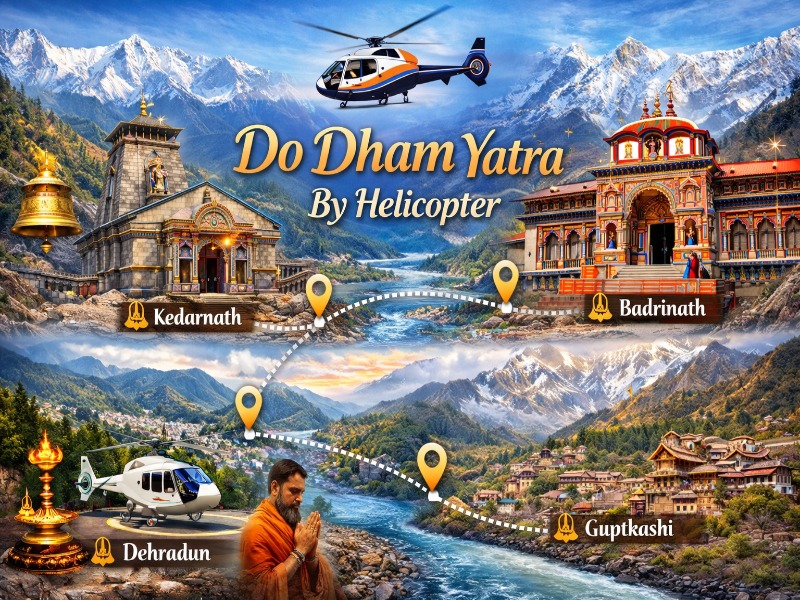 Do Dham Yatra By Helicopter