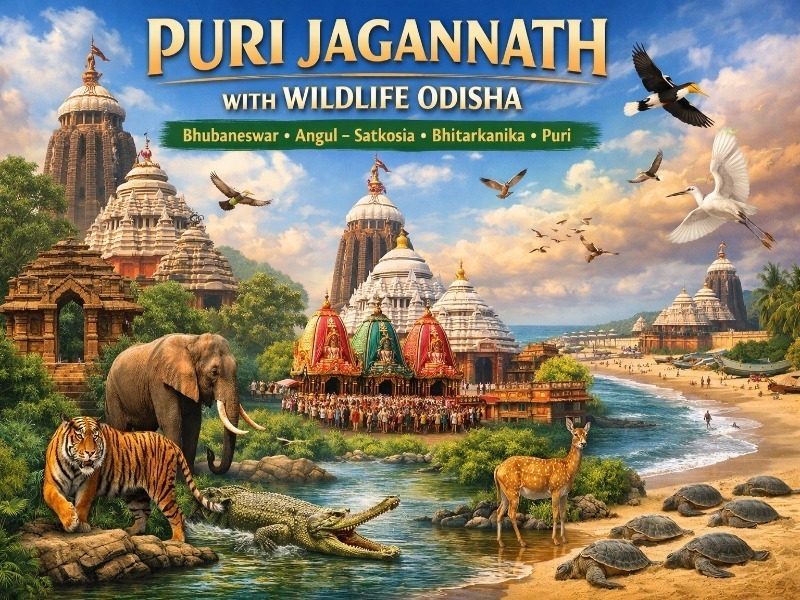 Puri Jaganath With Wildlife Odisha (9N/10D)