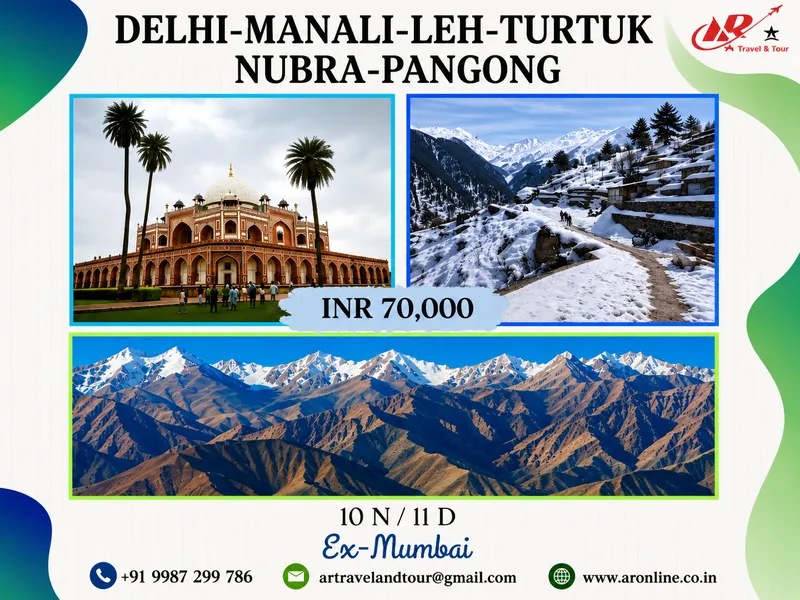 Delhi – Manali – Leh – Turtuk – Nubra – Pangong 