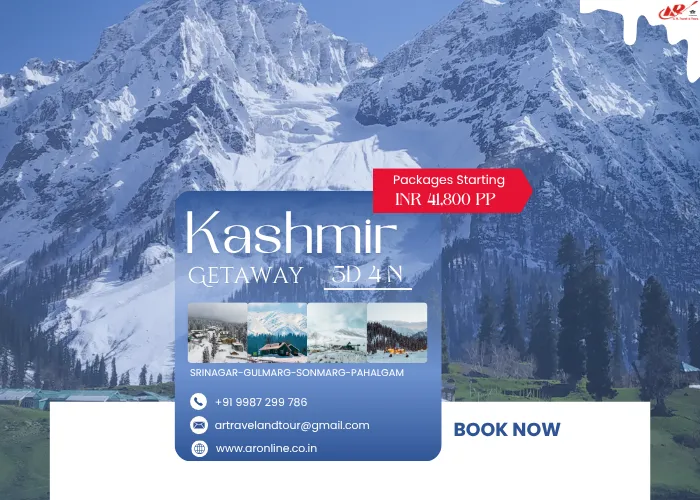 Kashmir Package 6N / 7 Days  for 2-Adults and 01- Child for the month of June