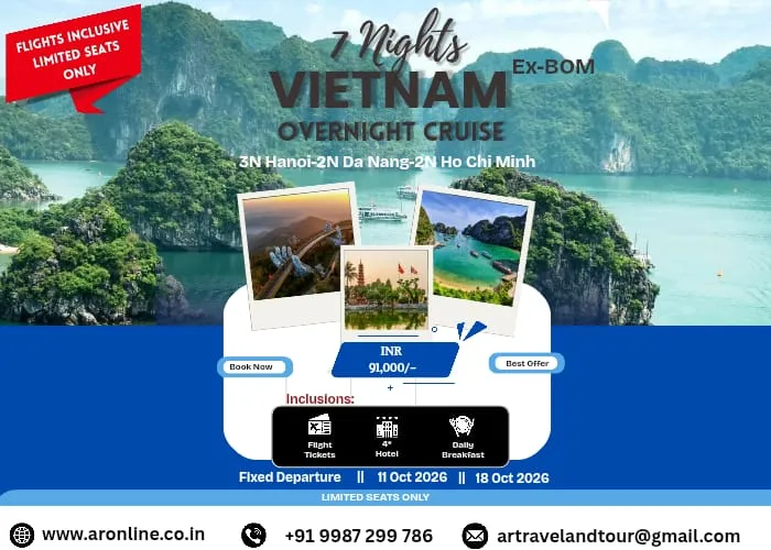 7N Vietnam | Ex-BOM with Overnight Cruise