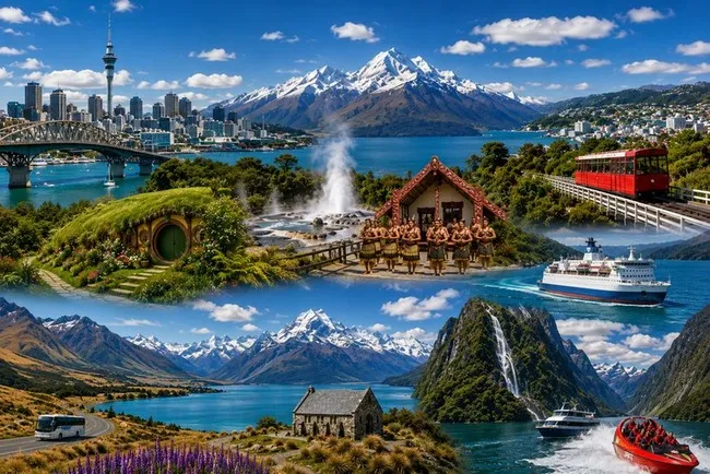 New Zealand Scenic Wonders: North to South Island
