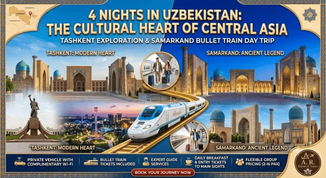 4 Nights Tashkent With Samarkand Day Trip By Bullet Train